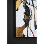 Black and White Abstract Floral Wall Art