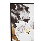 Black and White Abstract Floral Wall Art