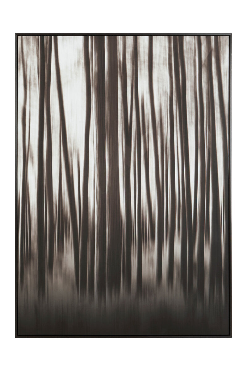 Black and Natural Abstract Blur Wall Art