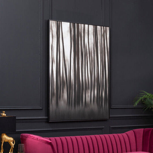Black and Natural Abstract Blur Wall Art