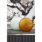 Natural Abstract Wall Art with White Frame