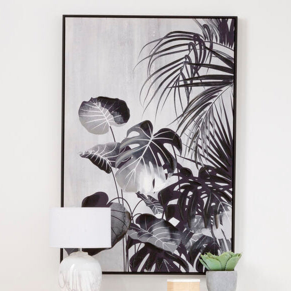 Black Botanical Wall Art