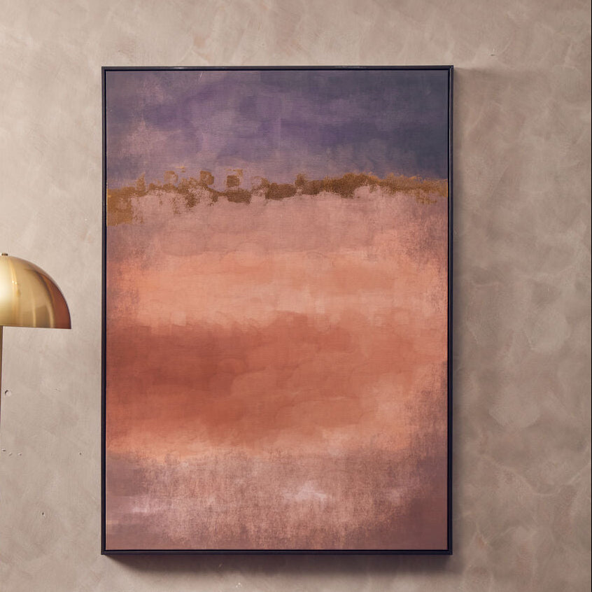 Pink and Mauve Abstract Foil Wall Art