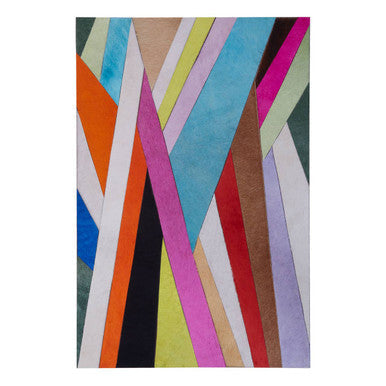 Genuine Leather Striped Wall Art