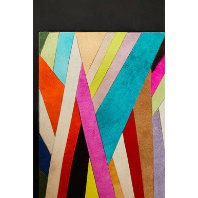 Genuine Leather Striped Wall Art