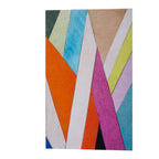 Genuine Leather Striped Wall Art