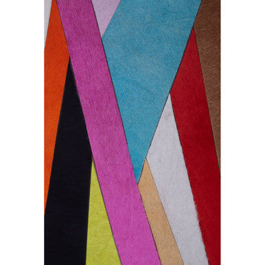 Genuine Leather Striped Wall Art