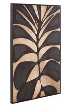 Canvas Black Leaf Design Wall Art