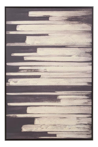 Black and Natural Canvas Wall Art