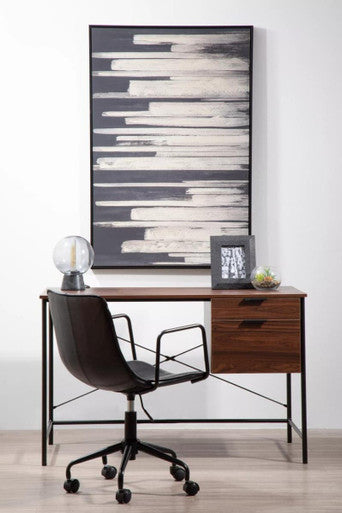Black and Natural Canvas Wall Art