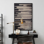 Black and Natural Canvas Wall Art