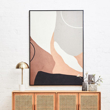 Neutral Abstract Canvas Wall Art