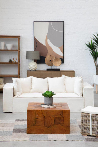 Neutral Abstract Canvas Wall Art