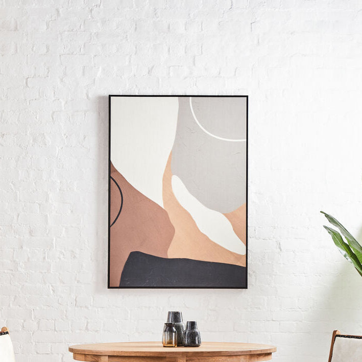 Neutral Abstract Canvas Wall Art
