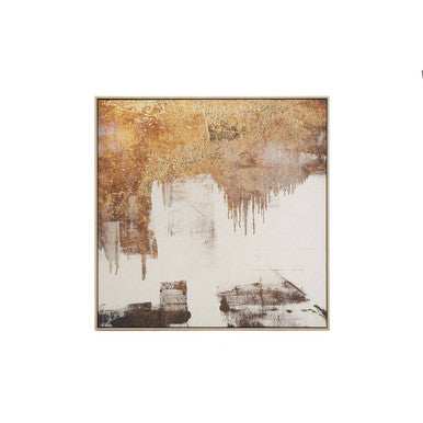 Abstract Gold Foil Wall Art