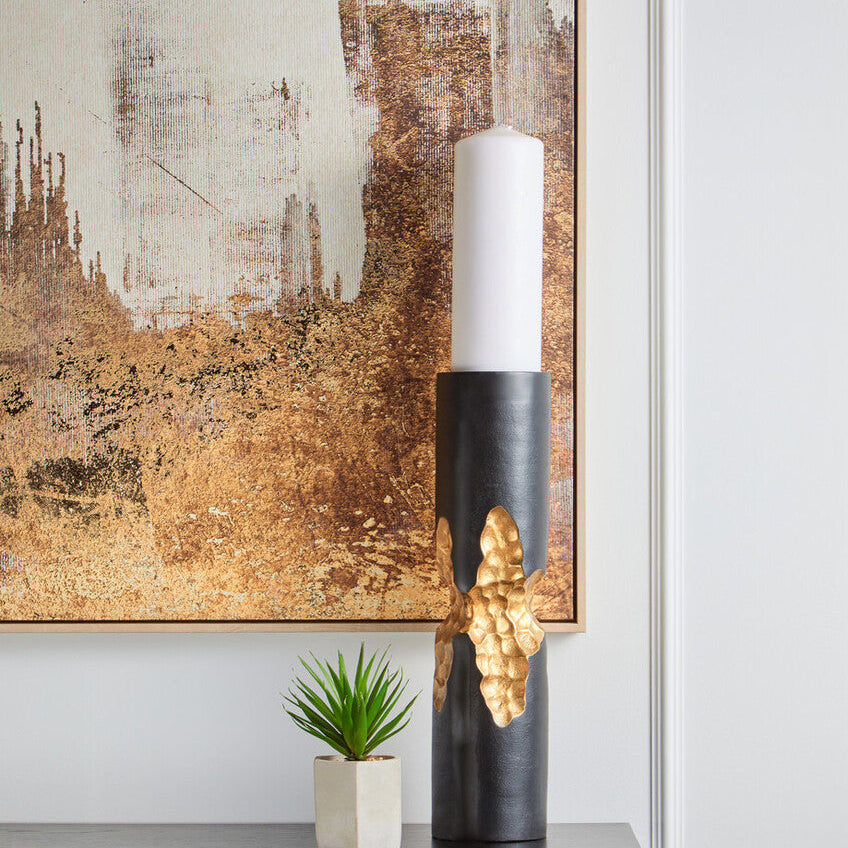 Abstract Gold Foil Wall Art