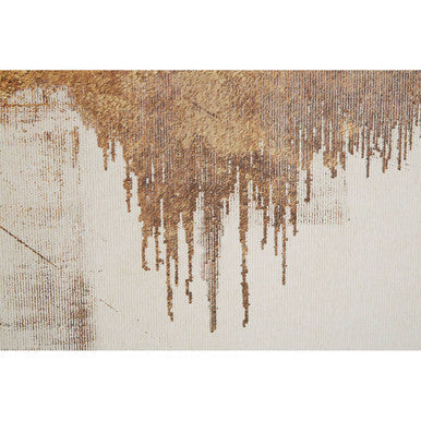 Abstract Gold Foil Wall Art