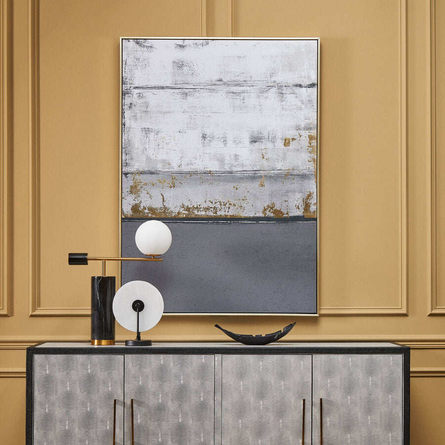 Grey and Gold Foil Wall Art
