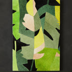 Botanical Hair on Leather Patchwork Wall Art