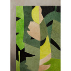 Botanical Hair on Leather Patchwork Wall Art