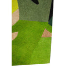 Botanical Hair on Leather Patchwork Wall Art