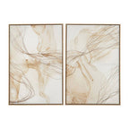 Set of Two Natural Abstract Wall Art