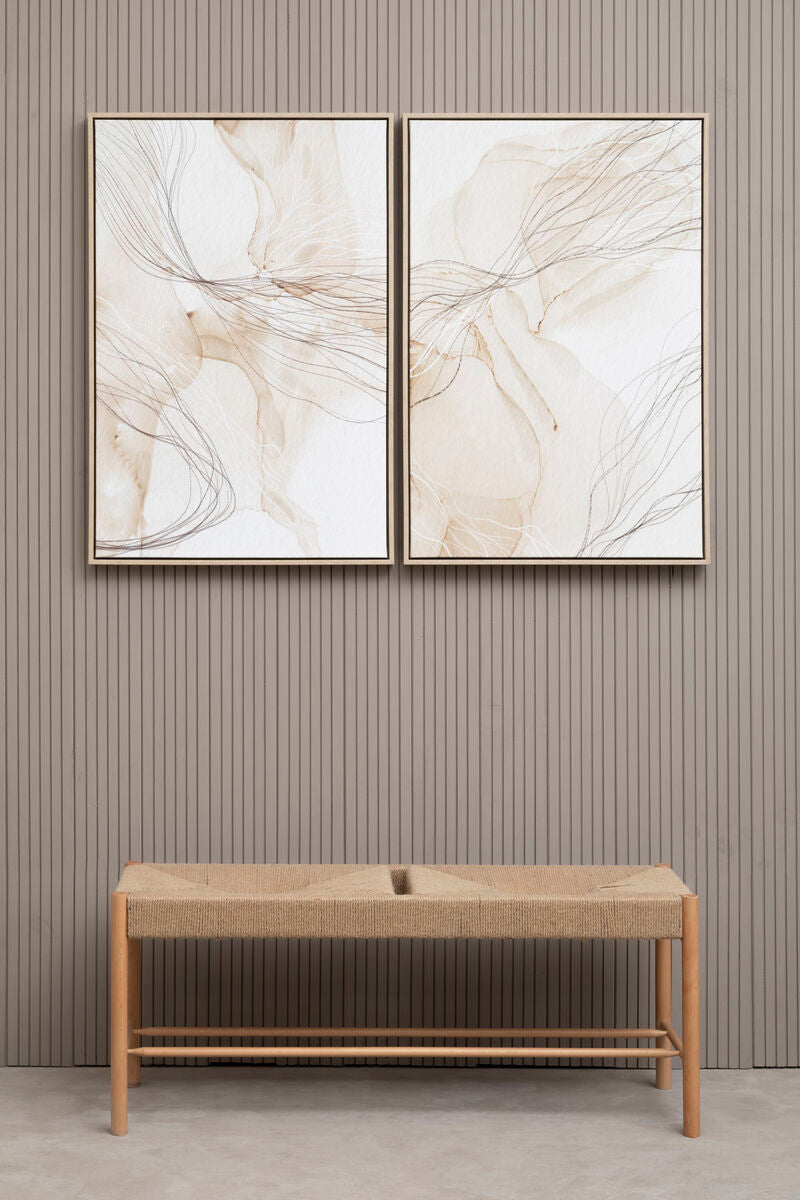 Set of Two Natural Abstract Wall Art
