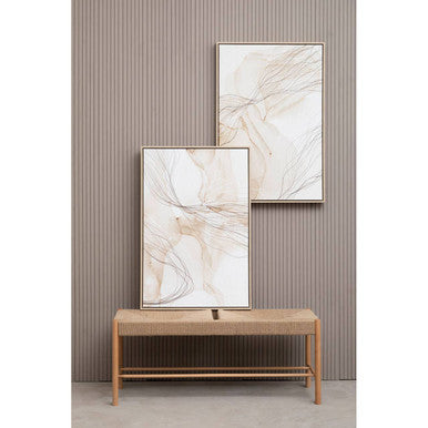 Set of Two Natural Abstract Wall Art