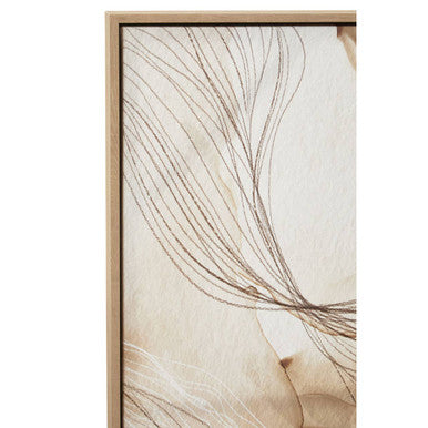 Set of Two Natural Abstract Wall Art