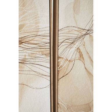 Set of Two Natural Abstract Wall Art