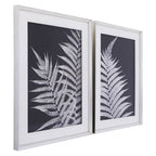 Set of Two Leaf Print Wall Art