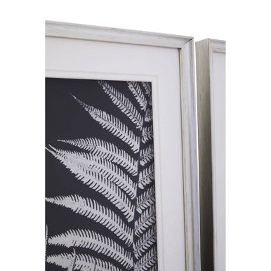 Set of Two Leaf Print Wall Art