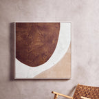 Brown and Natural Textured Wall Art