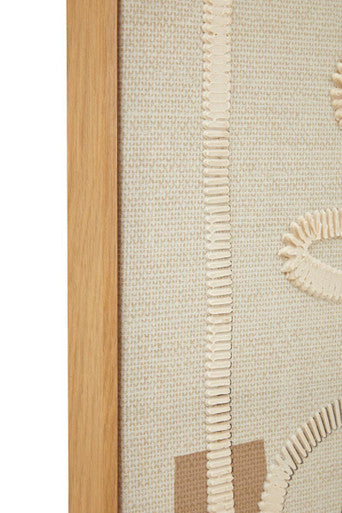 Set of 2 Neutral Abstract Canvas Wall Art