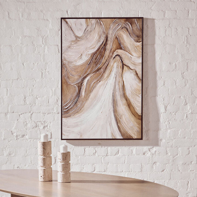 Neutral Abstract Textured Wall Art