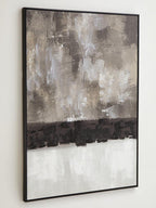Monochrome Textured Canvas Wall Art