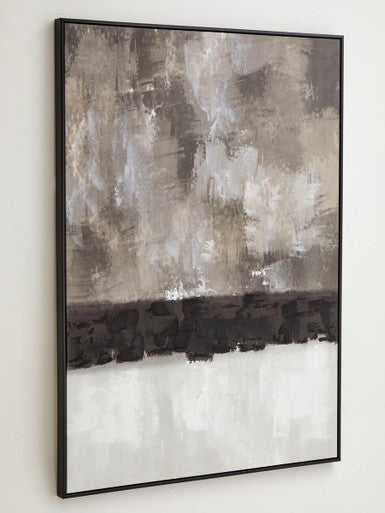 Monochrome Textured Canvas Wall Art