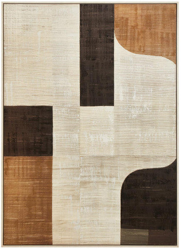 Neutral Abstract Textured Canvas Wall Art