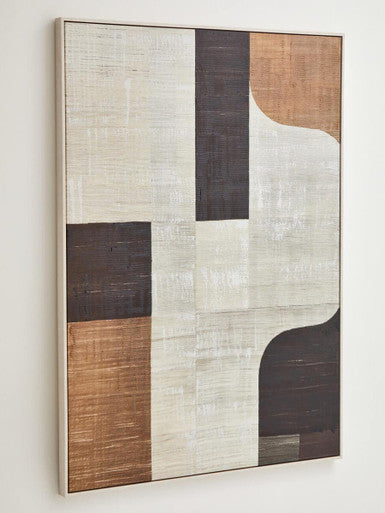 Neutral Abstract Textured Canvas Wall Art