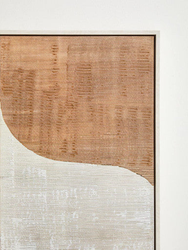 Neutral Abstract Textured Canvas Wall Art