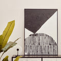 Black and White Abstract Hand Painted Wall Art