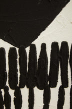 Black and White Abstract Hand Painted Wall Art