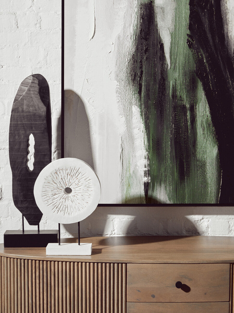 Green Multi Coloured Abstract Textured Wall Art