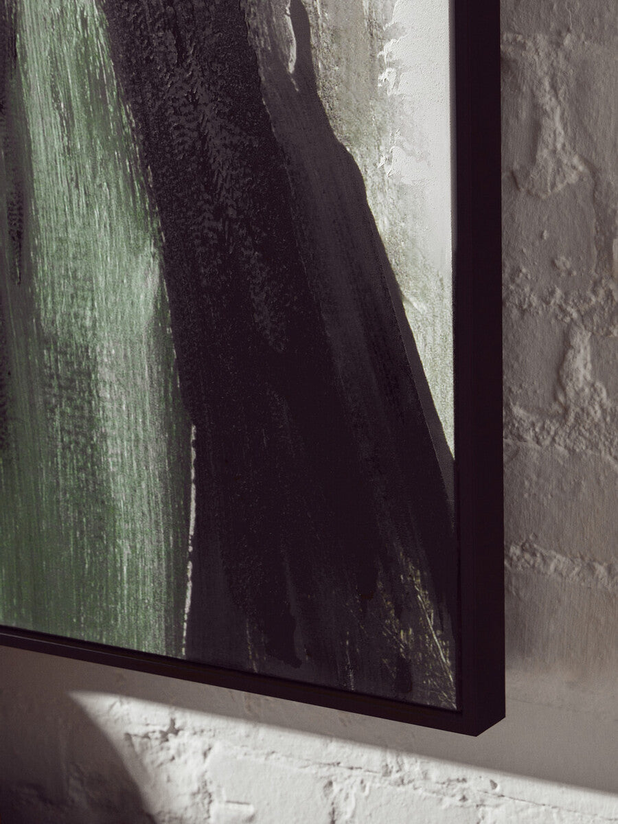 Green Multi Coloured Abstract Textured Wall Art