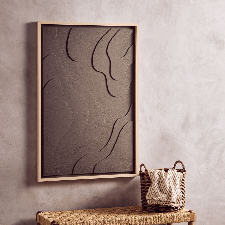 3D Effect Green Wall Art
