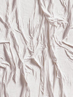 White Hand Painted Sculptural Fabric Wall Art