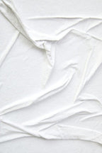 White Hand Painted Sculptural Fabric Wall Art