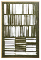 Green and Natural Textured Canvas Wall Art