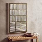Green and Natural Textured Canvas Wall Art