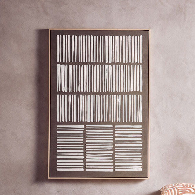 Green and Natural Textured Canvas Wall Art